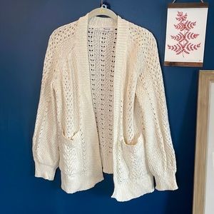 Madewell cream cotton cardigan, EUC, size XS